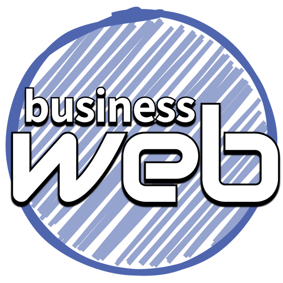 Sharpie and color pencil sketched circle with the words "Business Web" over it