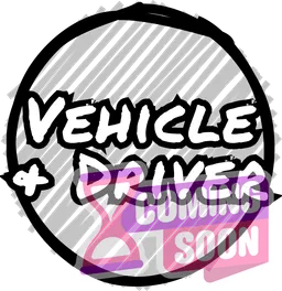 Sharpie and color pencil sketched circle with the words "Vehicle + Driver" over it
